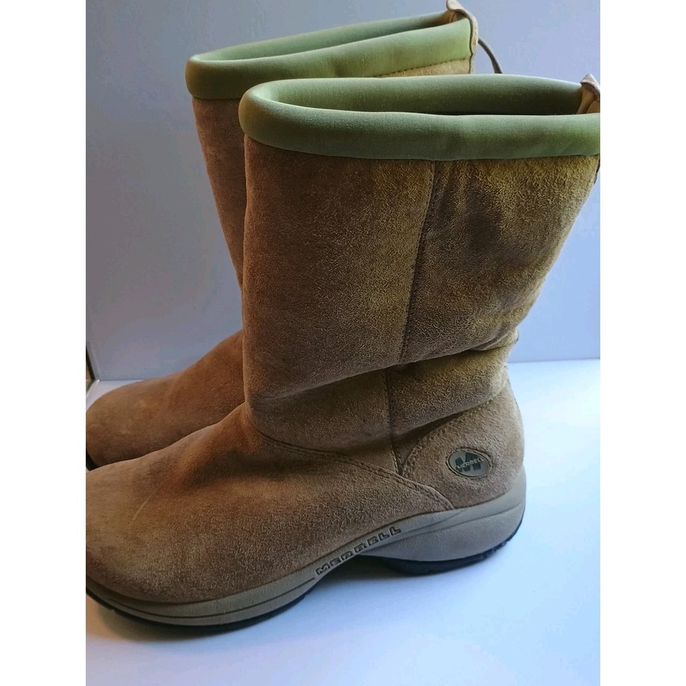 Womens 7M Merrell Primo Chill Massif Boots Natural Suede Sheepskin Fur Lining